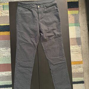 Men’s Lululemon ABC Pant Slim Tech Canvas 36x43 (TALL) Heathered Black